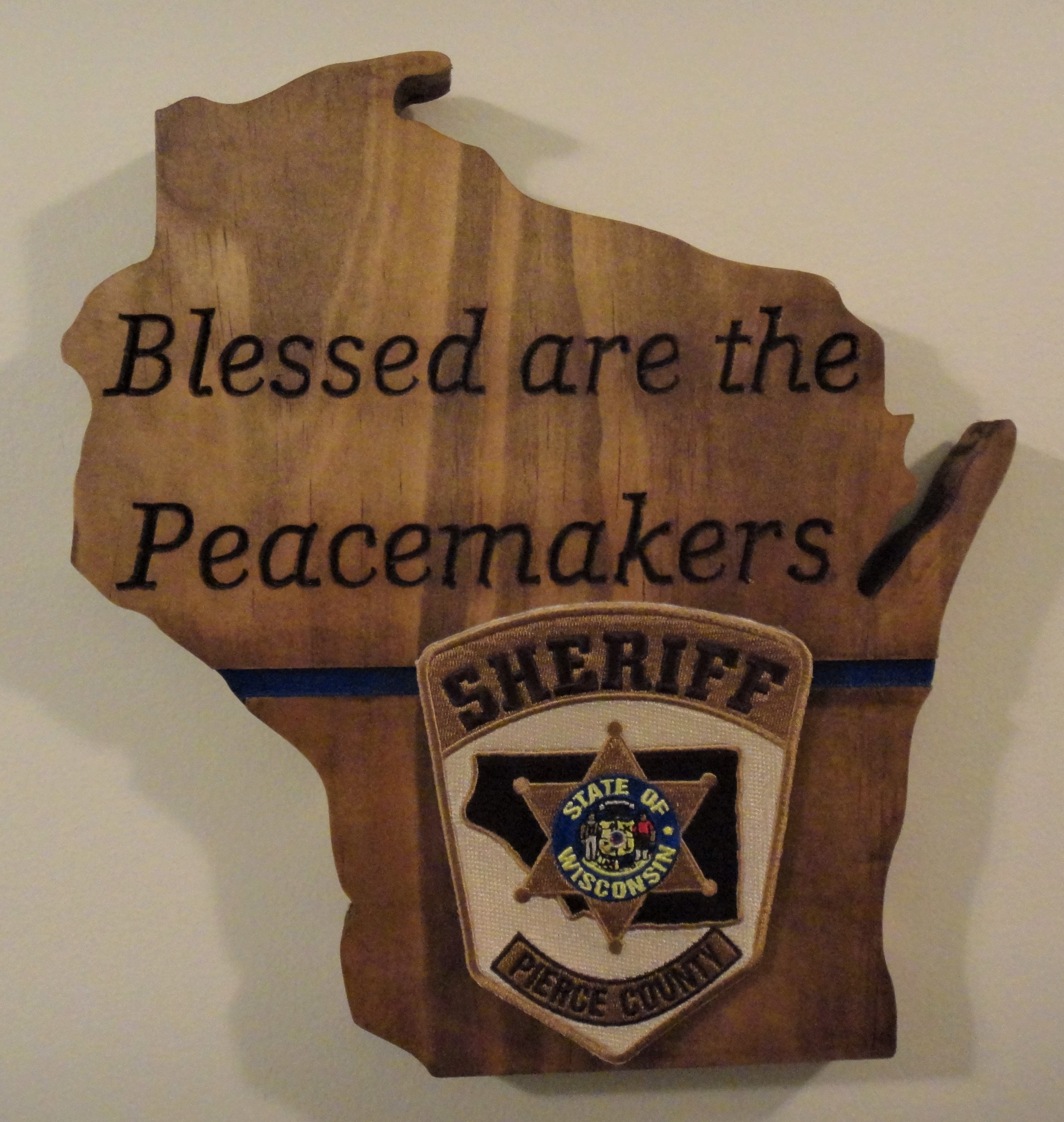 Personalized Patch Plaque with a Bottom Tab for Law Enforcement, Police,  Sheriffs Departments